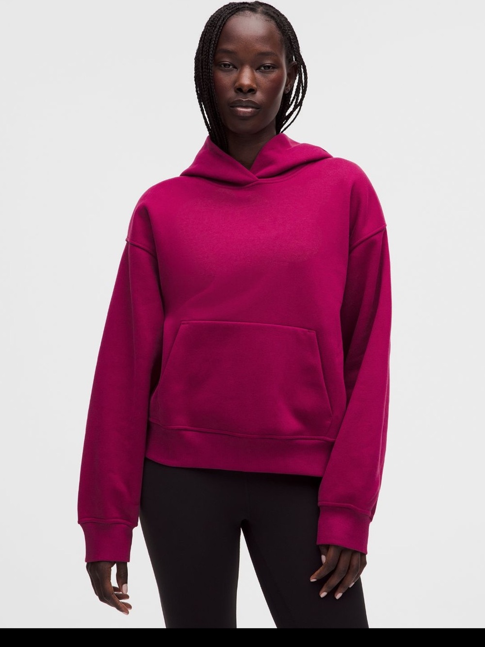 #1028 NWT lululemon Steady State SuperLoft Hoodie Raspberry Rave M